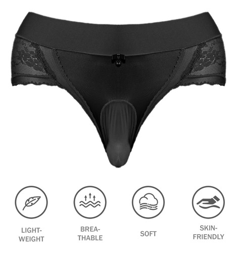 Ropa Interior Tangas Para Hombre Encaje Briefs 2 Piezas