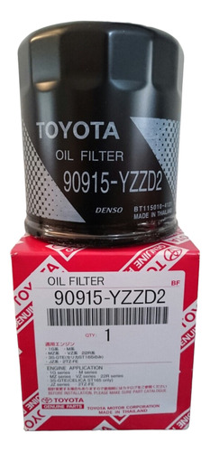 Filtro De Aceite Toyota Hilux - Original