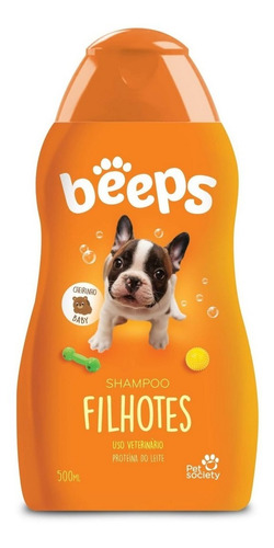 Shampoo Beeps Cachorros Filhotes 500ml Pet Society