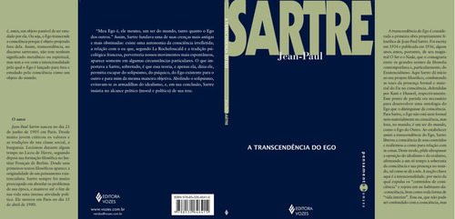 A TRANSCENDÊNCIA DO EGO: Esboço de uma descrição fenomenológica, de Sartre, Jean-Paul. Pensamento humano Editorial Editora Vozes Ltda., capa mole em português, 2014