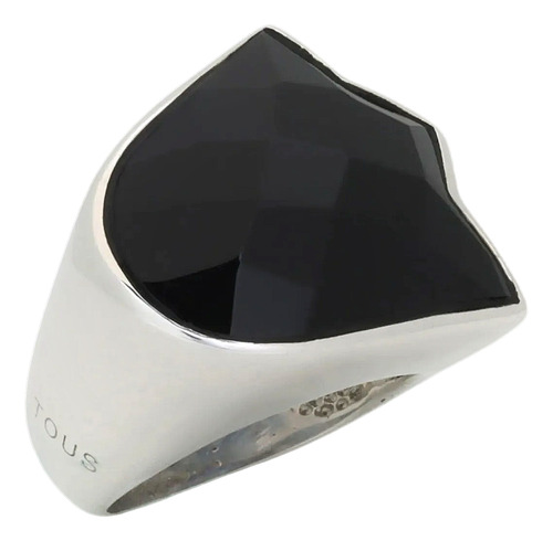 Anillo Tous Tulipan De Onix En Plata 925 9,6 G Numero 5,5 Plata 5,5 (Usado)