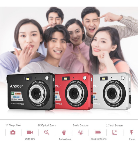 Videocámara Andoer 18m 720p Hd Cámara Digital Videocámara 2p