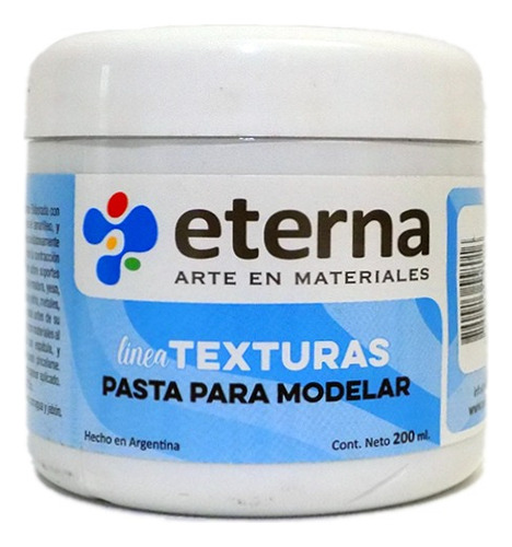 Eterna Pasta De Modelar Texturas 1,5kg Blanco