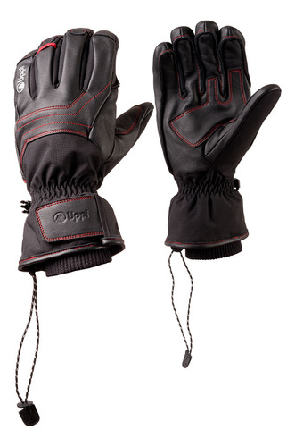 Guante Snow Lippi Raptor B-dry Leather Glove Negro