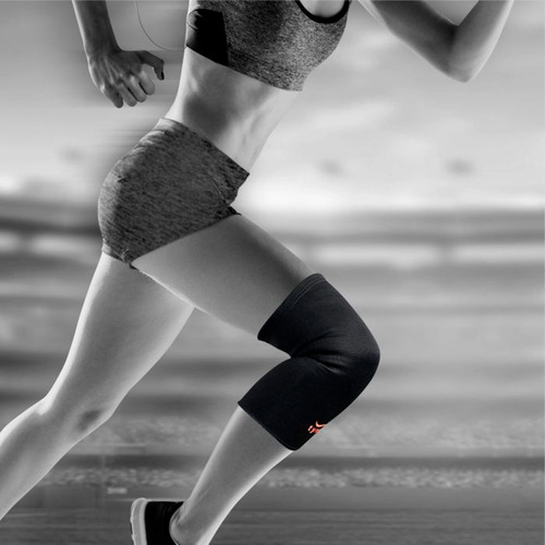 Rodillera Elástica Deportiva Compresión Soporte Gym Tynor Color Naranja Talla M