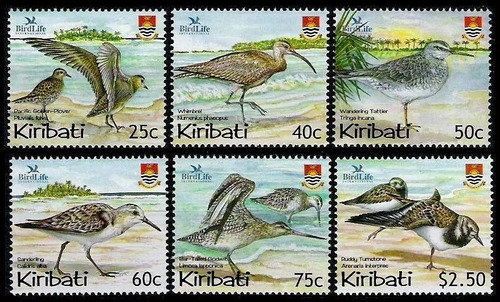 Fauna - Aves Costeras - Kiribati - Serie Mint