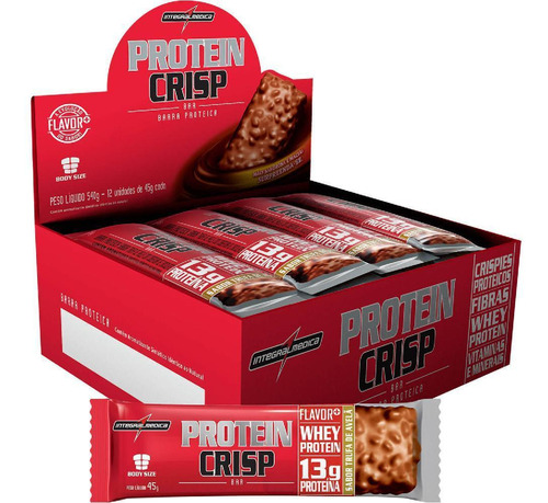 Protein Crisp Bar Churros Com Doce De Leite Display 12 Un