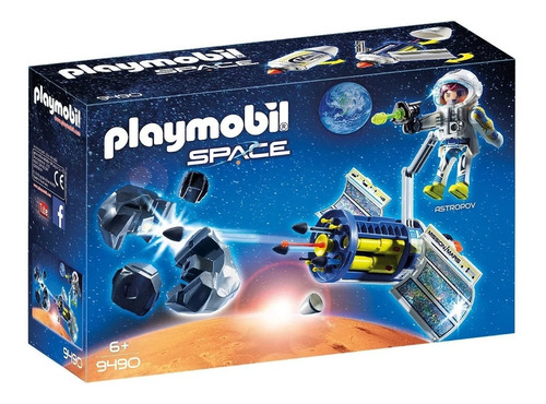 Playmobil Space Astronauta Con Satelite 9490