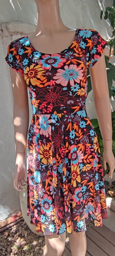Imagen 6 de 10 de Vestidos Pin Up Floreados Seda Fria