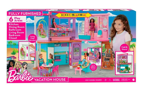 Casa Barbie Malibu Con Mas De 25 Accesorios - Mattel
