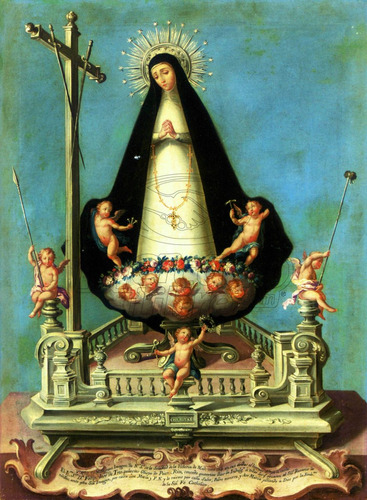 Lienzo Tela Arte Sacro Virgen De La Soledad José Campeche