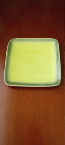 Plato De Ceramica Verde (Usado)