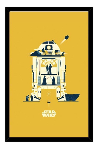 Quadro Decoração Star Wars Iv Uma Nova Esperança 40x60cm