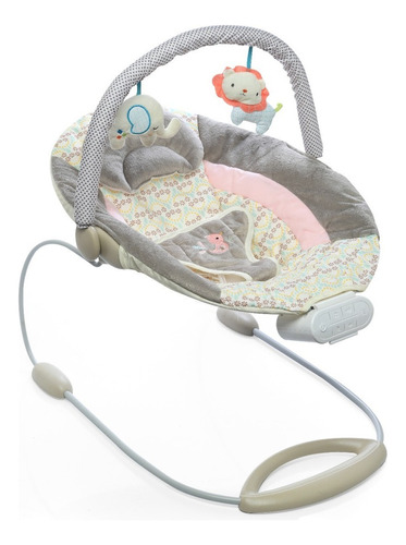 Silla Mecedora Bebe Felcraft Oval Música Vibración Color Floral