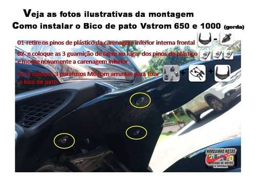 Bico De Pato Suzuki V-strom Gorda A Dl650-e A 1000 03 À13