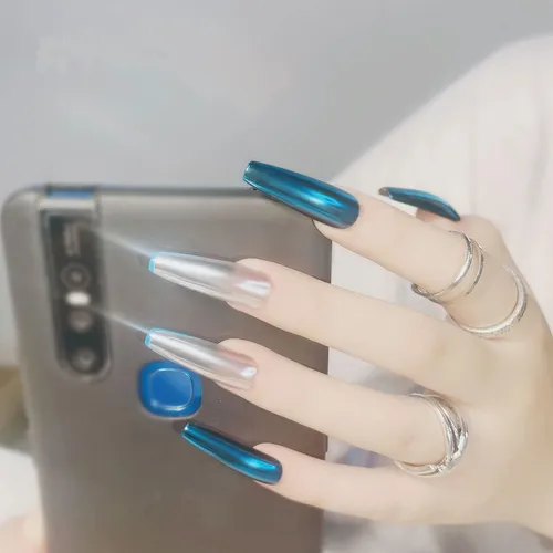Mesiyun Nail Art Espejo Sólido Aurora Polvo Holográfico Crom