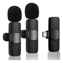 Comprar Microfono Corbatero Inalambrico 2 Mic Celular Usb Tipo C
