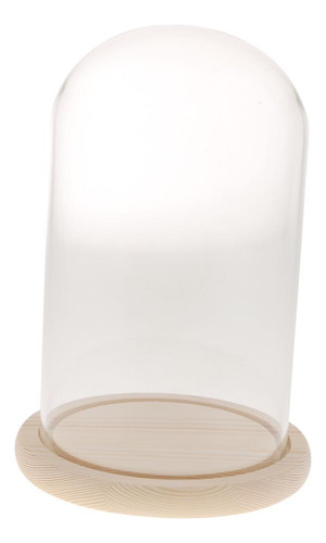 Cúpula Clara Con Base De Madera