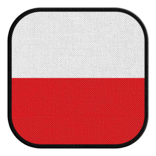 Parche Termoadhesivo Square Bandera Polonia