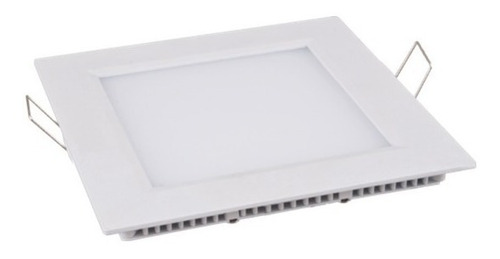 Painel Plafon 18w Luminaria Led Quadrado Embutir B.quente