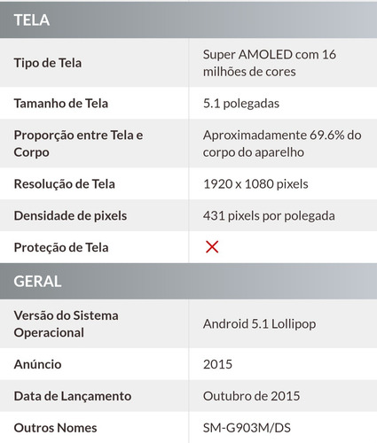 Celular Samsung Galaxy S5 Dual Chip Dourado. Sm-g903m/ds