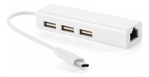 Hub Ethernet Tipo C. Convertidor De Puerto Rápido Usb Para M