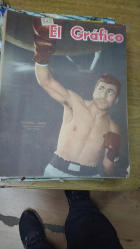 El Grafico 1923 Eduardo Lausse Campeon Sudamericano Box 1956