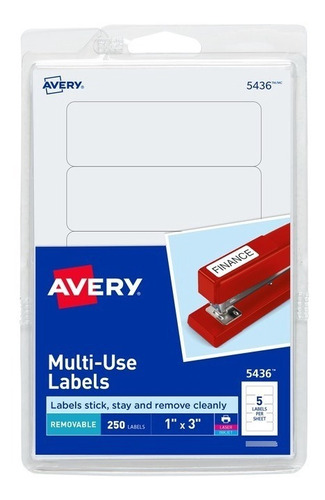 Avery Etiquetas Para Imprimir Rectangulares 5436