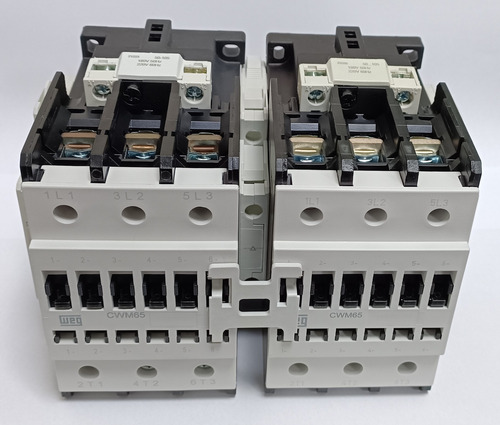 Kit Contator Qta C/ Intertrav Cwm95 220v + 2 Blocos Laterais