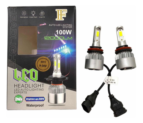 Bombillo Led H11 Marca Leo Dos Caras 12000lm 100w 9-30v