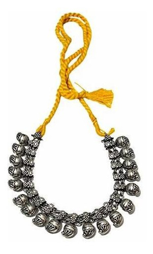 Collar - Garba Diwali Pujo Navratri Necklace Yellow Collar S