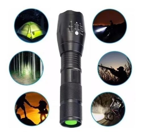 Linterna Tactica Adventure Survival Led Con Zoom 500 Metros 