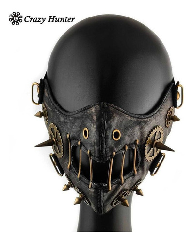 B Em Steampunk Retro Gótico Máscara De Couro Cosplay