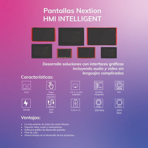 Pantalla Táctil Nextion Intelligent 7 Nx8048p070-011r-y