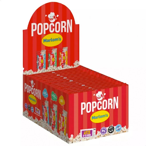 Popcorn Marloms Dulce Pochoclos Para Microondas Sin Tacc X6