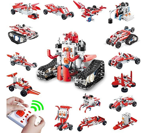 16 In 1 Remote Control Stem Building Blocks Robot - 458 Pcs.