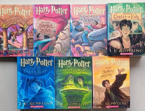 Libros Harry Potter Usados(completa7 Libros En Inglés)8/10