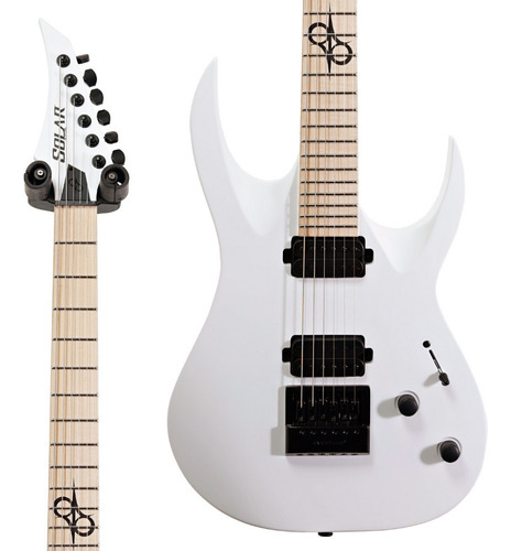 Guitarra Solar White Matte A1.6w C/ Ponte Evertune