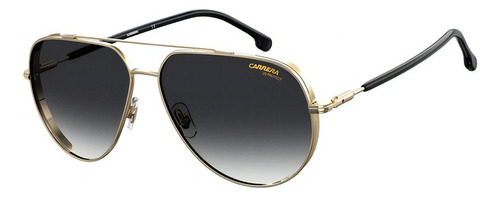 Gafas Carrera 221/s doradas y negras, doradas, individuales, lentes Mascu de color negro