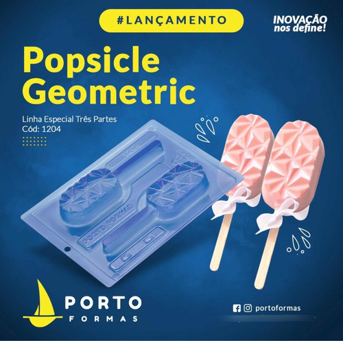 3 Forma Chocolate Popsicle Geometric Cod P1204 Porto 