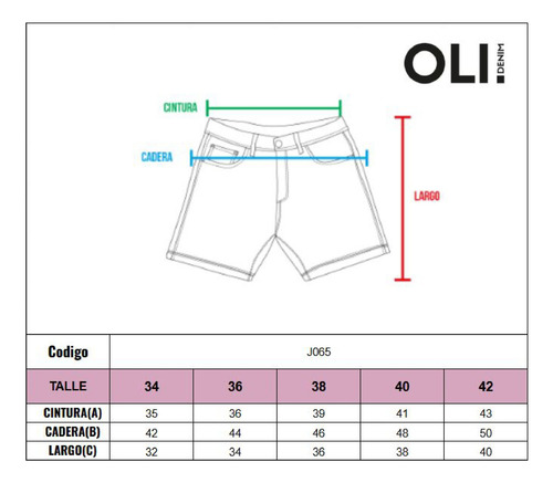 Short Cargo Tini J065