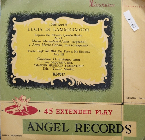 Vinilo Single De Lucia Di Lammermoor  - Regnava( C160