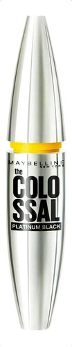 Máscara The Colossal Platinum Black Lavable  Maybelline
