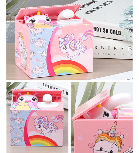 Piggy Bank, Monedas Robadas En Navidad, Juguetes Para Colecc