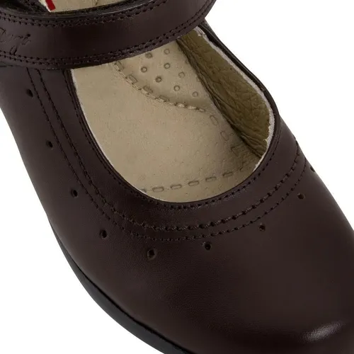 Zapato escolar store cafe para niña
