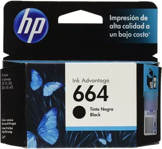 Tinta Hp F6v29al - 664 Negro (100pag) 1115/2135/4675