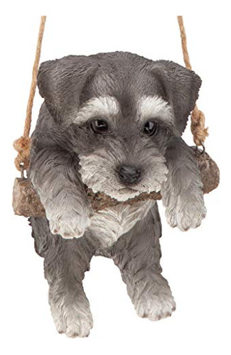 Escultura De Un Cachorro De Mini Schnauzer Un Perchero ...