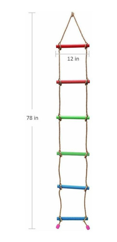 Rainbow Craft Escalera De Cuerda De Escalada Para Los Niños