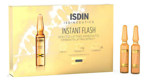 Ampolla Instant Flash Isdin Isdinceutics Día/noche Para Todo Tipo De Piel De 2ml- Pack X 5 Unidades