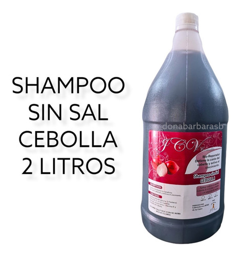 Shampoo Sin Sal Cebolla 2 Litro - mL a $13